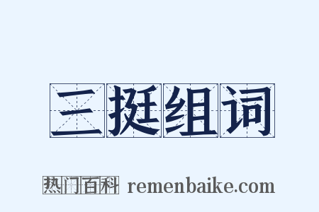 三挺组词是什么意思的图片